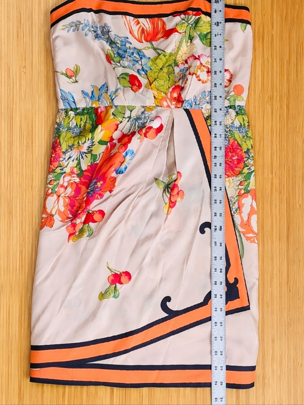 Yoana Baraschi Silk Floral Dress Size M Sleeveless Bright Spring Summer - Picture 6 of 7